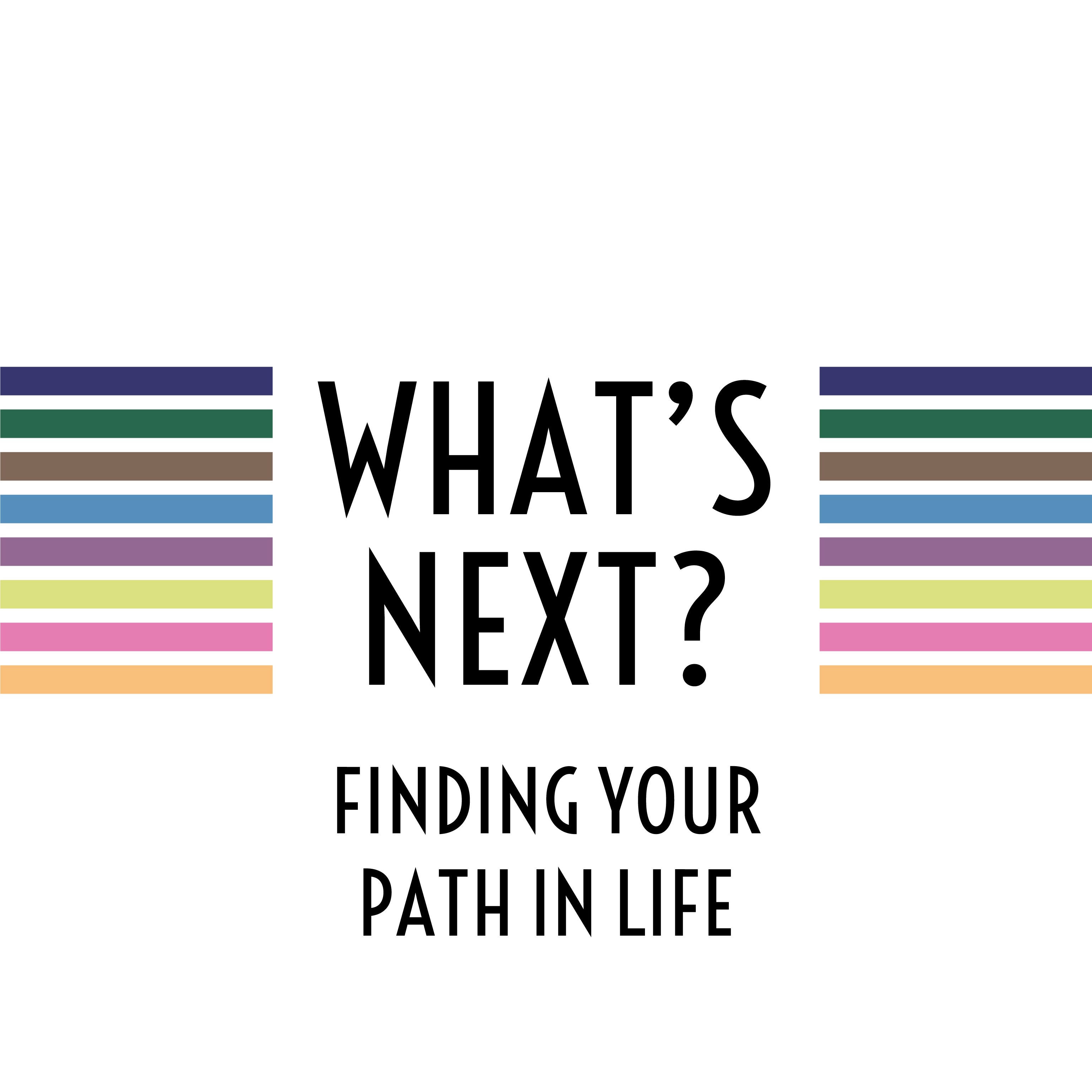 logo: What's Next: Finding Your Path in Life.