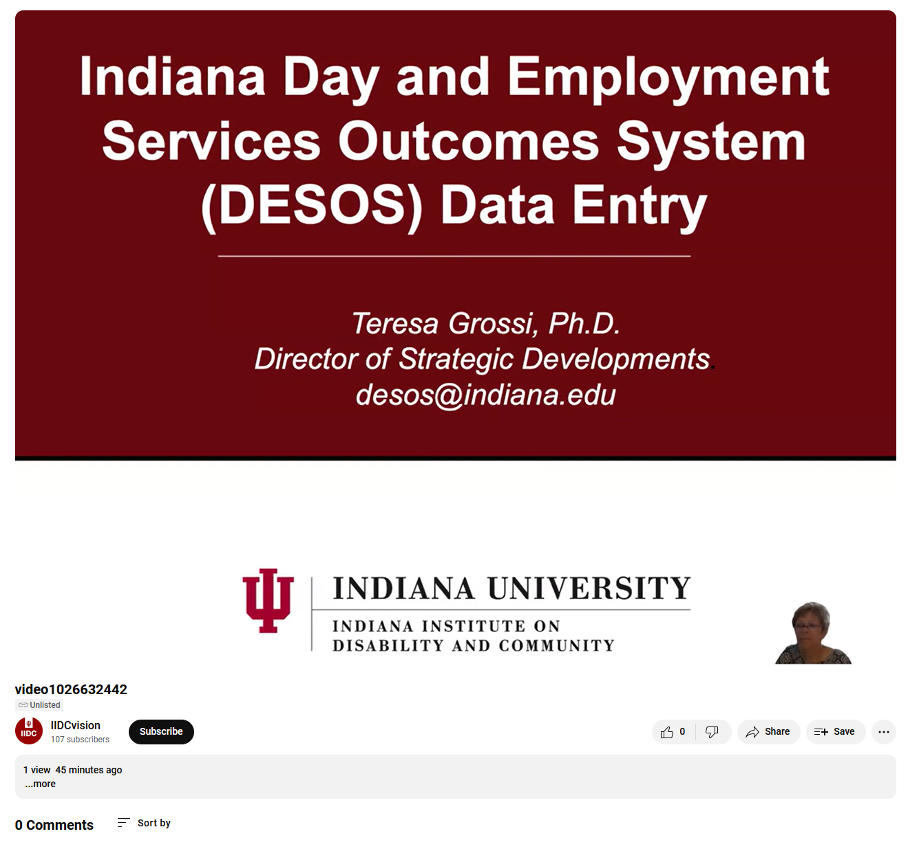 DESOS Refresher Video Titlepage