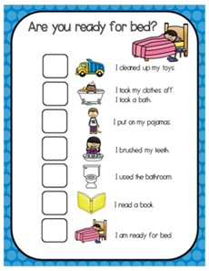 Bedtime Routine Chart by All Things Special Ed | TpT