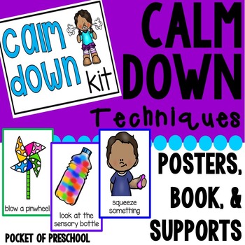 Cover of "Calm Down Techniques - Calm Down Corner, Books, Posters, and Supports"